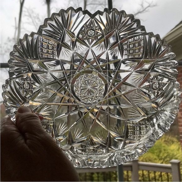 American Brilliant Cut Glass Dish - Picture 1 of 5